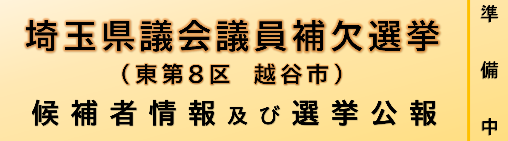 候補者情報・選挙公報（準備中）