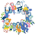 共生社会のイメージイラスト