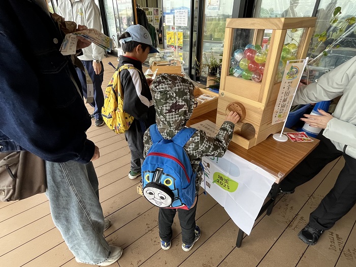 木のガチャガチャ