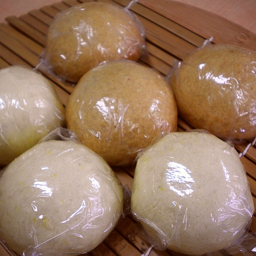 できあがった饅頭の写真