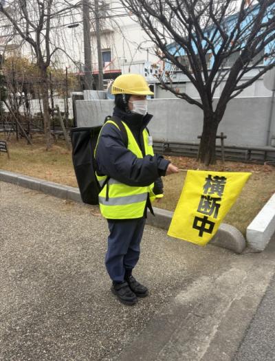 仕事をしている様子