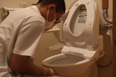 仕事をしている様子