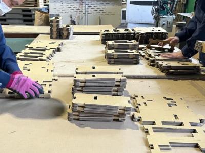 仕事をしている様子