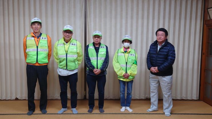 上大瀬町会夜間防犯パトロールの皆さん