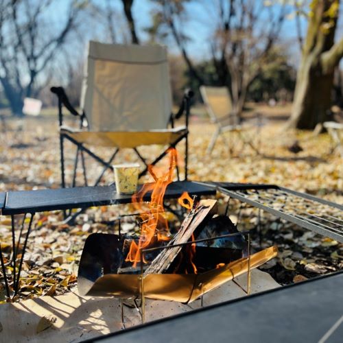 たき火カフェの写真