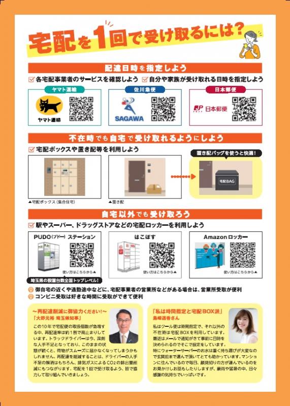 宅配チラシ裏面