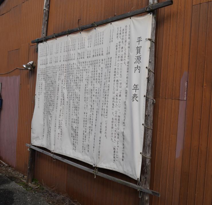 写真:清掃後の年表