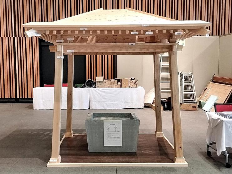 大宮建設高等職業訓練校が製作した優良作品賞の「水屋」