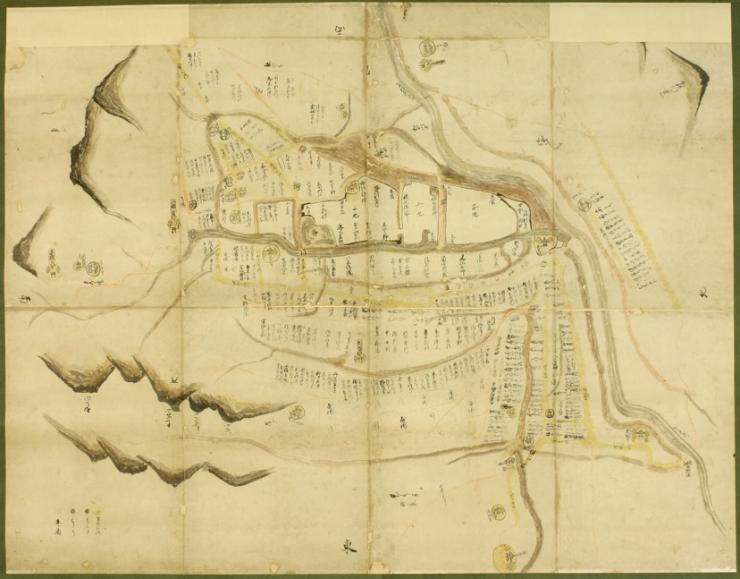 武蔵鉢形城絵図（新田家文書）