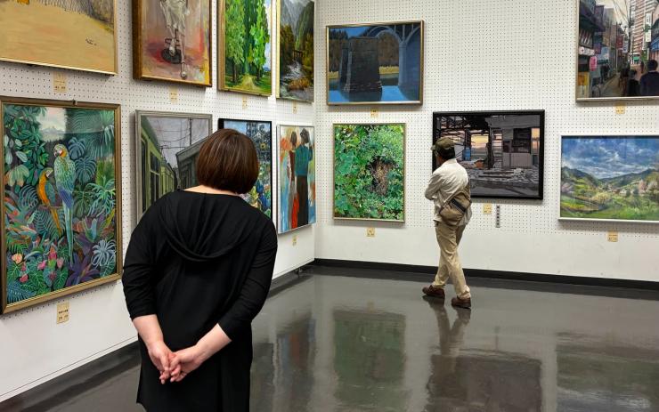 写真：第2部洋画の会場の様子