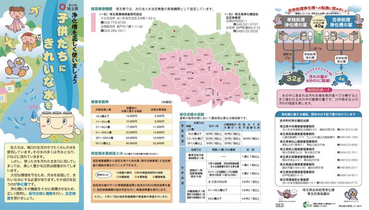 子供たちにきれいな水をと題されたチラシ