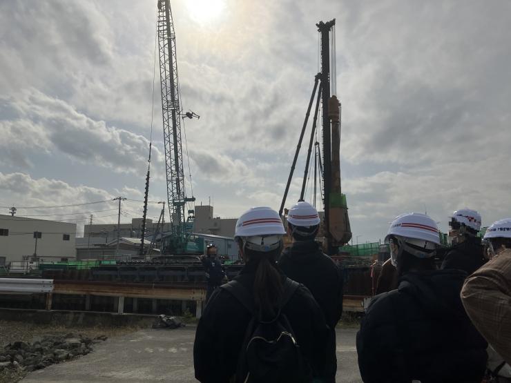 現場見学の様子（総合土木職）