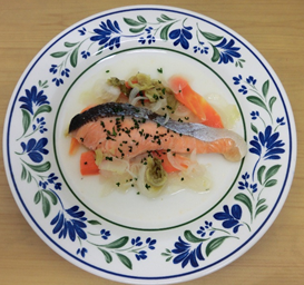 魚と野菜のポッシェ