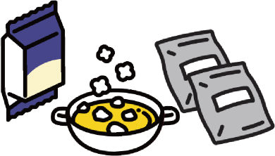 非常食のイラスト