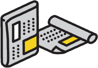 新聞紙のイラスト