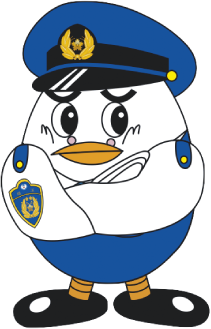 埼玉県警察マスコット ポッポくんのイラスト