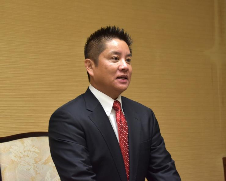 埼玉県議会自由民主党議員団田村琢実団長の写真