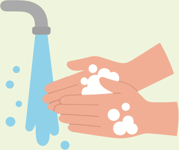 手を洗うイラスト