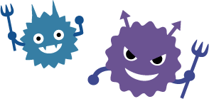 バイキンのイラスト