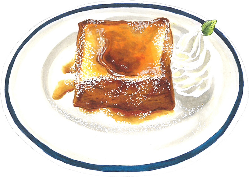 なんてったってフレンチトーストのイラスト