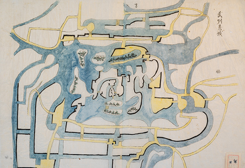 武州忍城図（写）(小室家文書741)