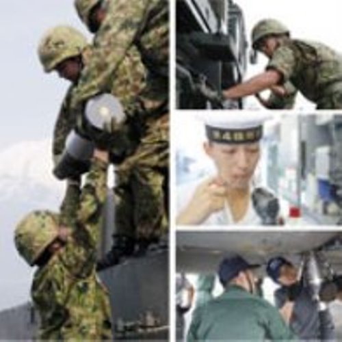 自衛官候補生の活動の様子の写真