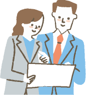 男性と女性のイラスト
