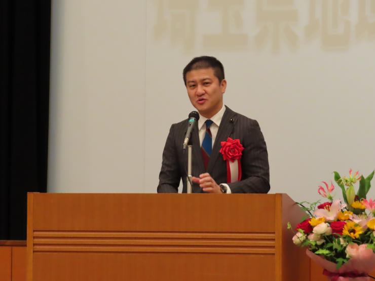 6月9日議長の祝辞の写真