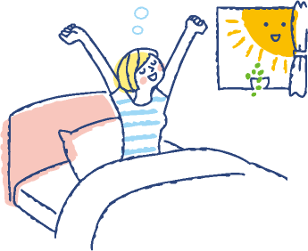 目覚めのイラスト