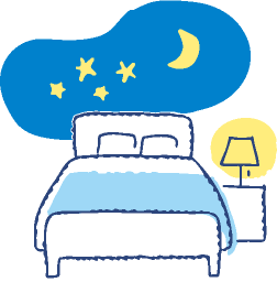 ベッドのイラスト
