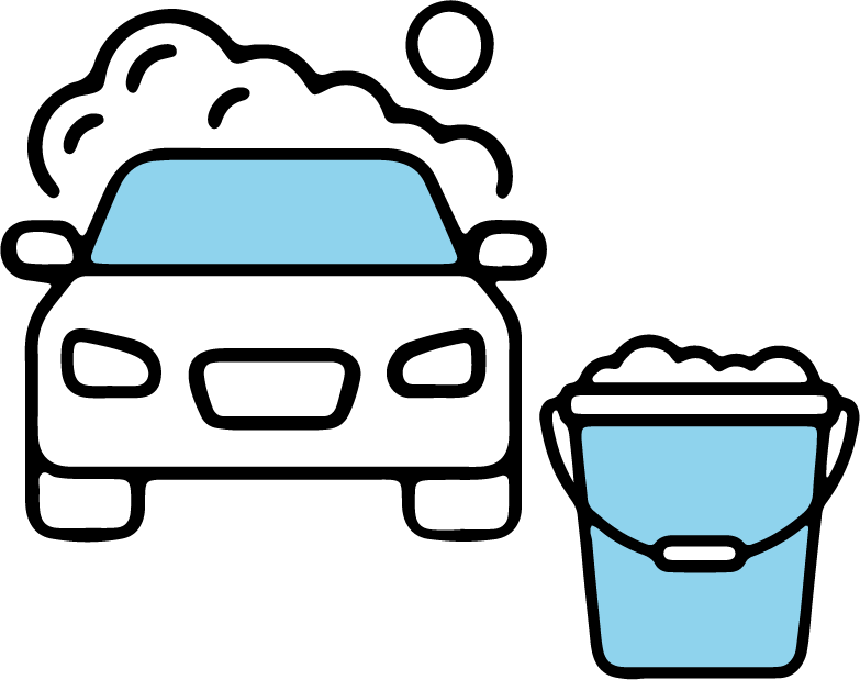 洗車のイラスト