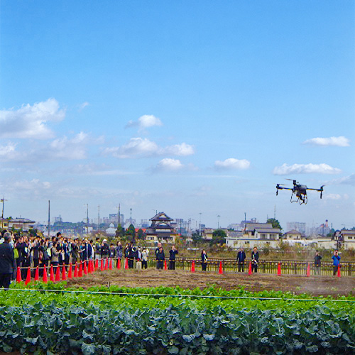 ドローン実演会の写真