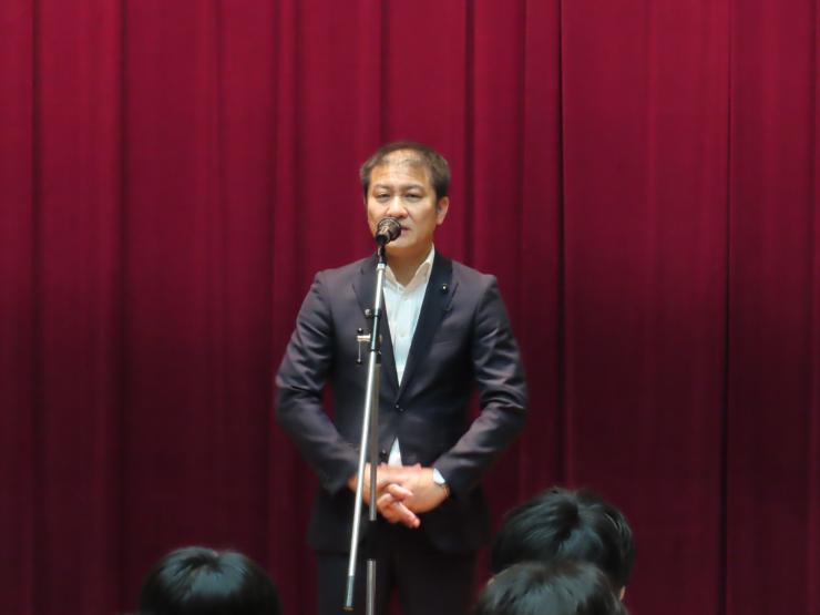 8月10日議長あいさつの写真