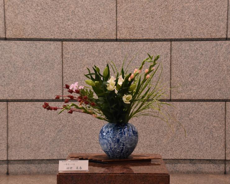 8月24日生け花の写真
