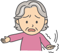 片方の手の力が入らないイラスト