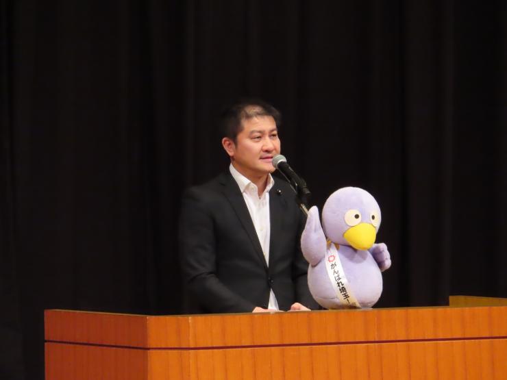 9月16日議長激励のの写真
