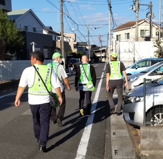 谷原一丁目町会防犯パトロール隊2