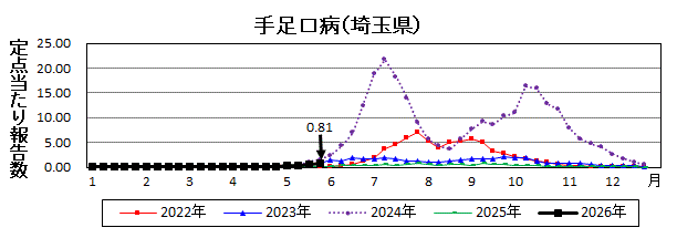 手足口病流行グラフ