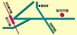 川口県税事務所の案内図