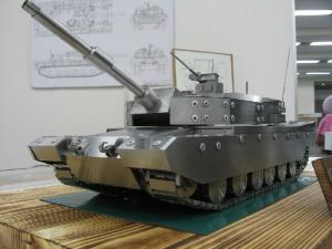 過去の技能展で機械科が製作した戦車模型