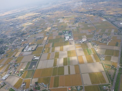 中条エリアの航空写真