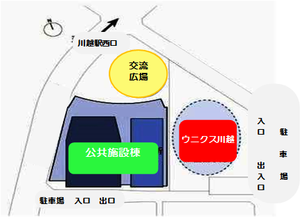 配置図（ウニクス川越となり）