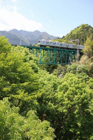 安谷橋　秩父鉄道の風景