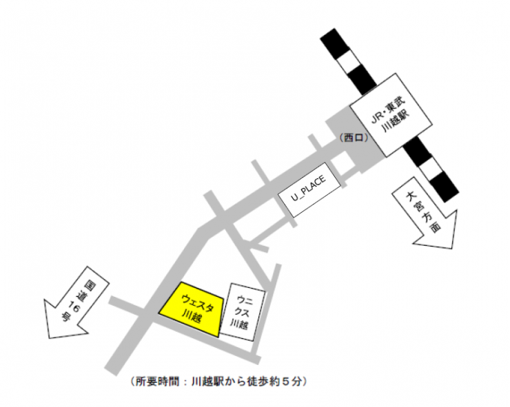 ウェスタ川越案内図