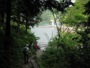 自然歩道から有間ダム