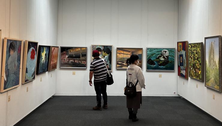 写真：第1部日本画の会場の様子
