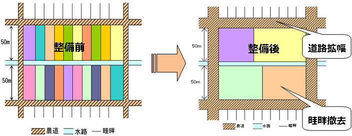 埼玉型ほ場整備　イメージ図