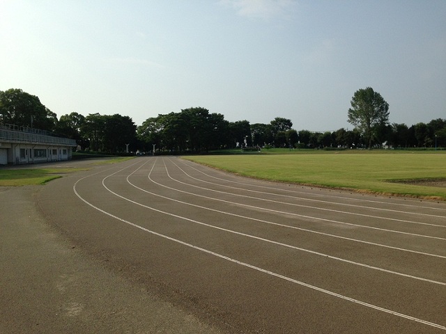 写真：羽生中央公園の陸上競技場