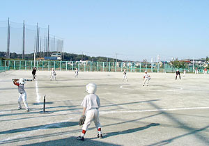 写真：新座市営馬場運動場のソフトボール場