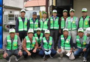 岡町内会防犯パトロール部の皆さん